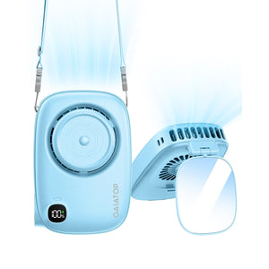 Gaiatop Neck Fan Rechargeable Mini Portable Fan Cute Camera Design