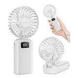 Gaiatop Portable Handheld Fan, 180°Foldable for Desk
